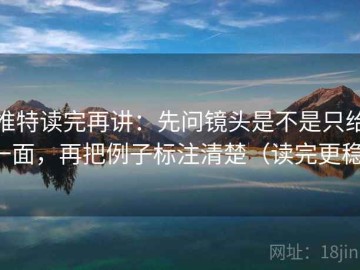 推特读完再讲：先问镜头是不是只给一面，再把例子标注清楚（读完更稳）